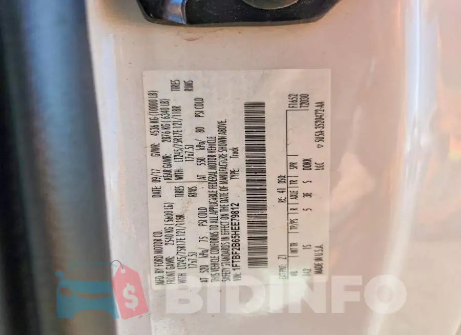 1FTBF2B65HEE79812 Photo# 12