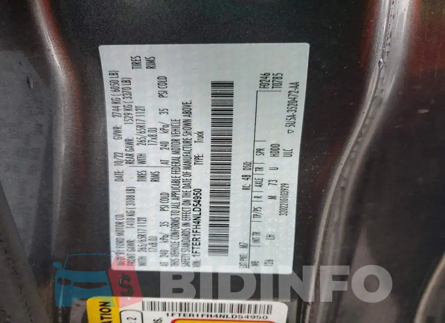 1FTER1FH4NLD54950 Photo# 12