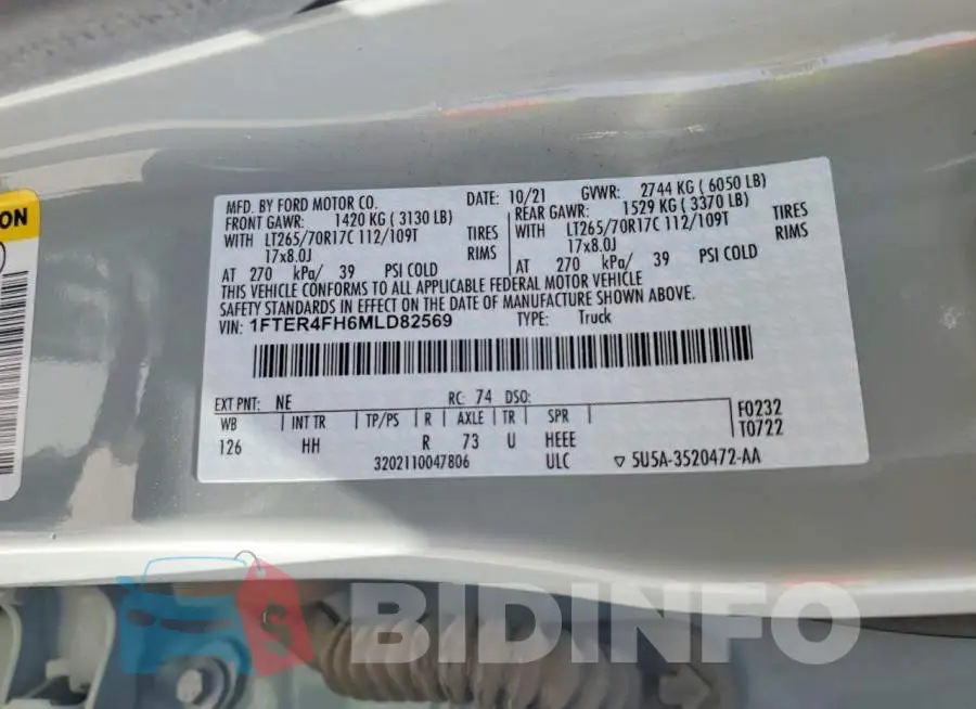 1FTER4FH6MLD82569 Photo# 12