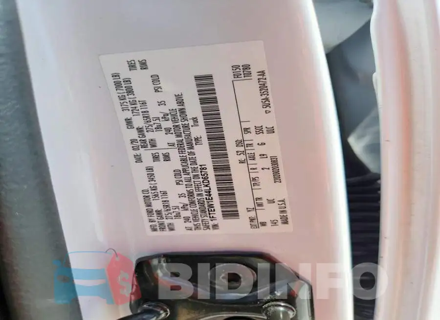 1FTEW1E44LKD65781 Photo# 13