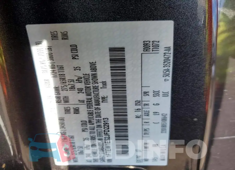 1FTEW1E52JFD22913 Photo# 12