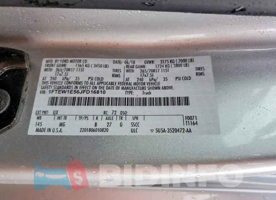 1FTEW1E56JFD16810 Photo# 12