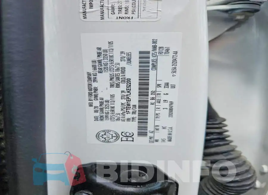 1FTEW1EP7LKE52200 Photo# 12