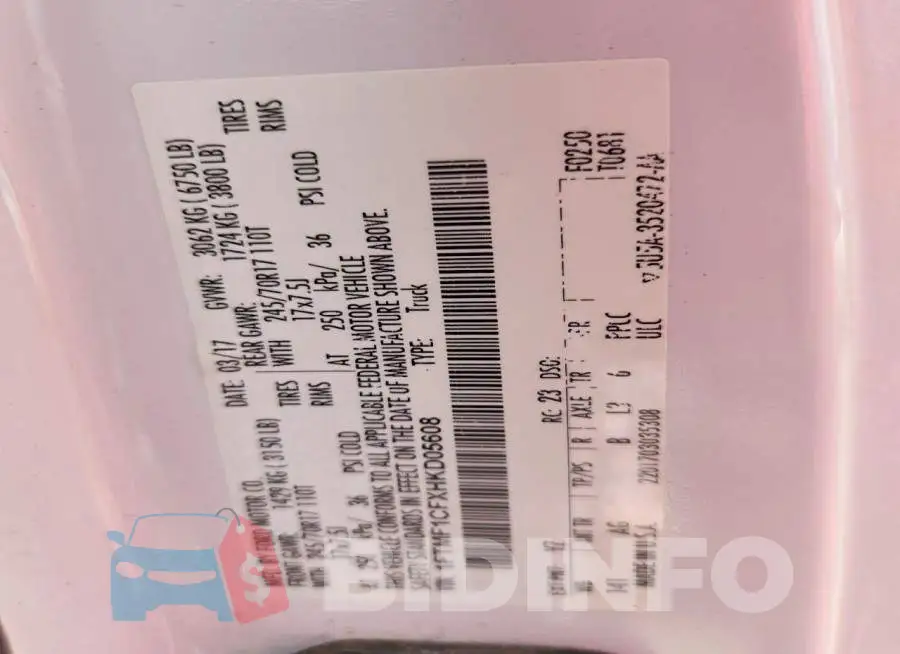 1FTMF1CFXHKD05608 Photo# 12