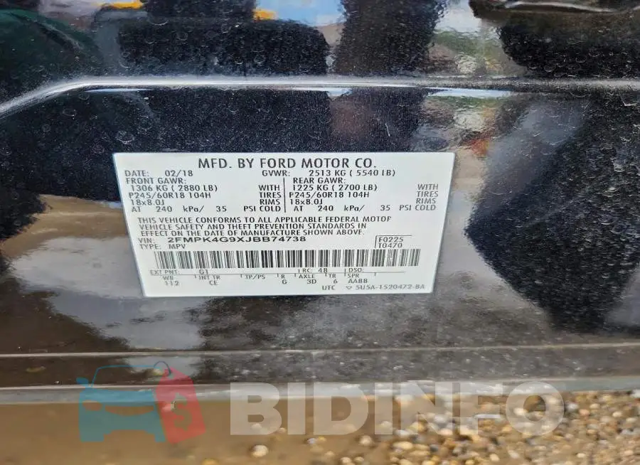 2FMPK4G9XJBB74738 Photo# 13