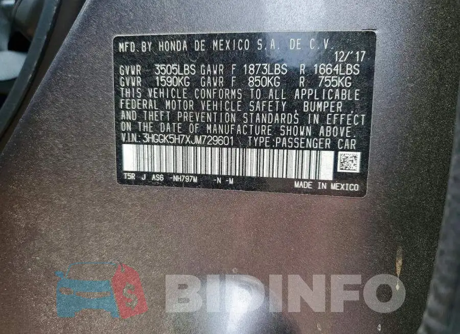 3HGGK5H7XJM729601 Photo# 12