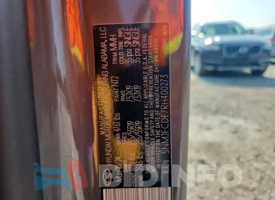 5NMJFCDE7RH400273 Photo# 12