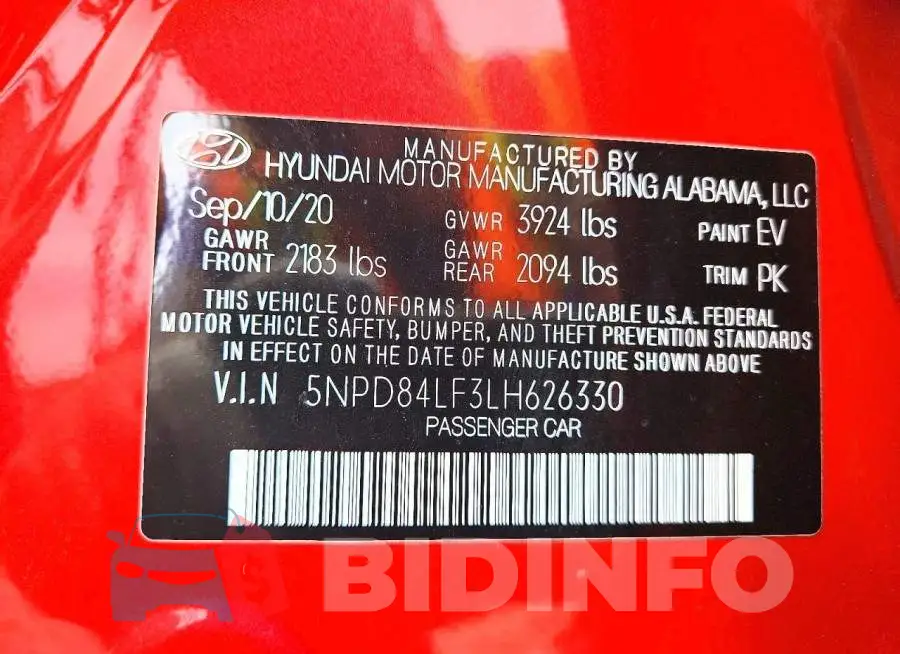 5NPD84LF3LH626330 Photo# 12
