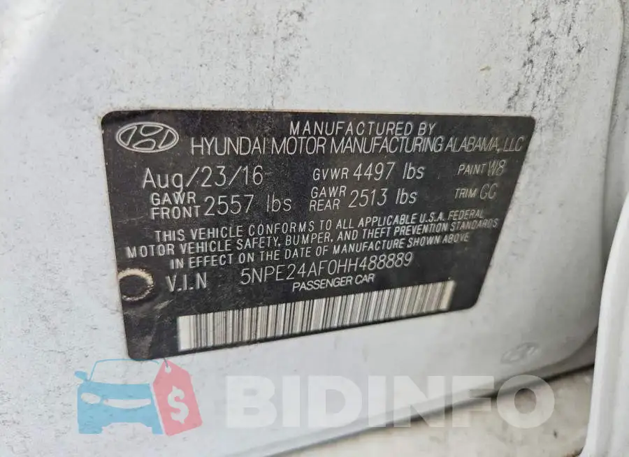 5NPE24AF0HH488889 Photo# 12