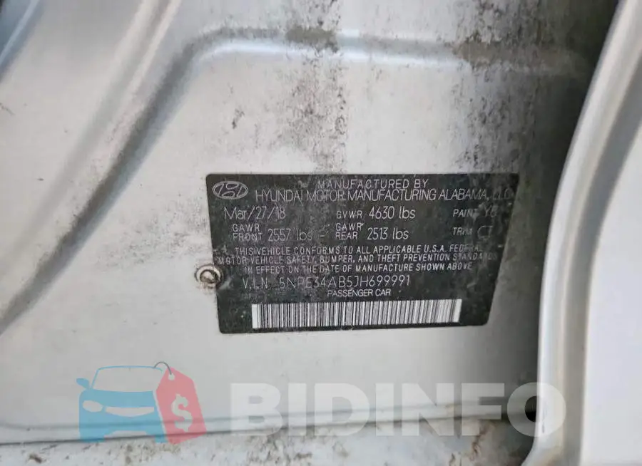 5NPE34AB5JH699991 Photo# 12
