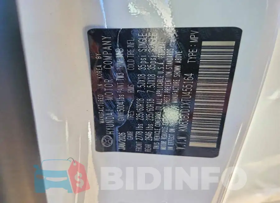KM8JBDD1XTU455164 Photo# 14