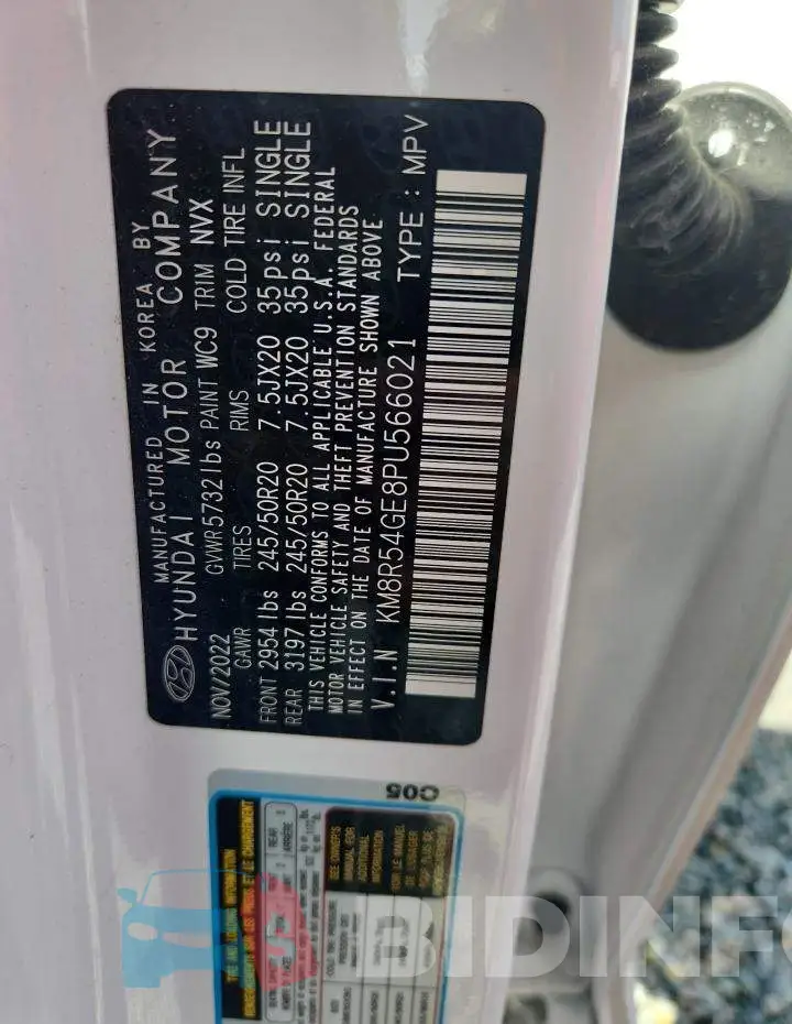 KM8R54GE8PU566021 Photo# 13