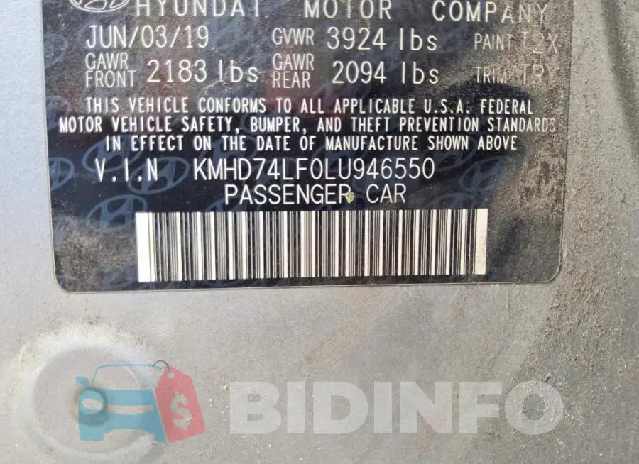 KMHD74LF0LU946550 Photo# 12