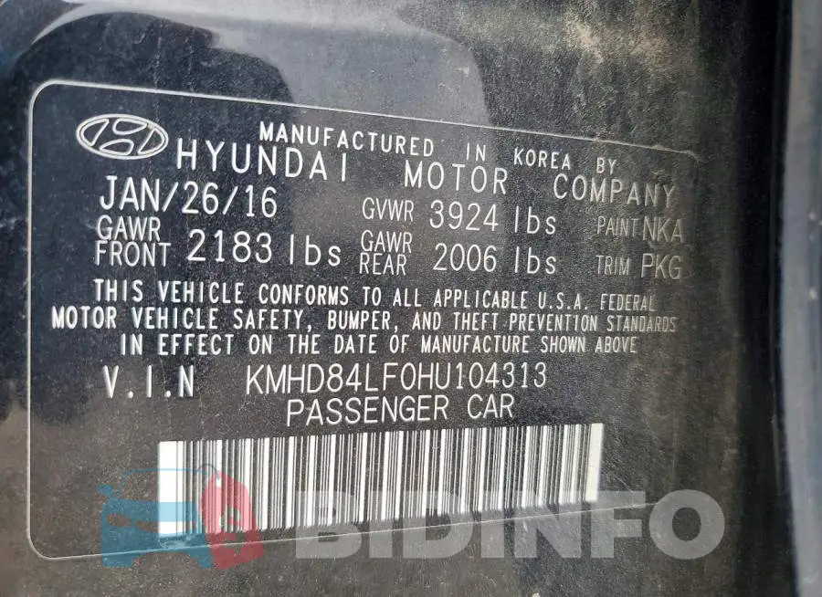 KMHD84LF0HU104313 Photo# 13