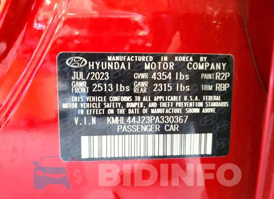 KMHL44J23PA330367 Photo# 12