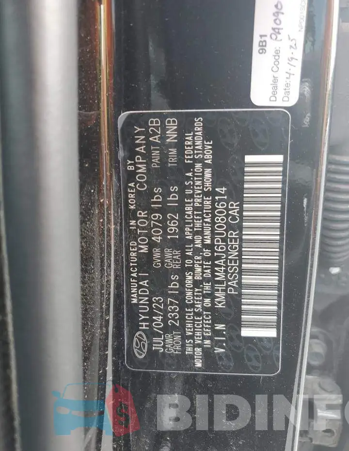 KMHLM4AJ6PU080614 Photo# 12