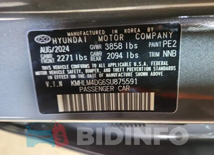 KMHLM4DG6SU875591 Photo# 12