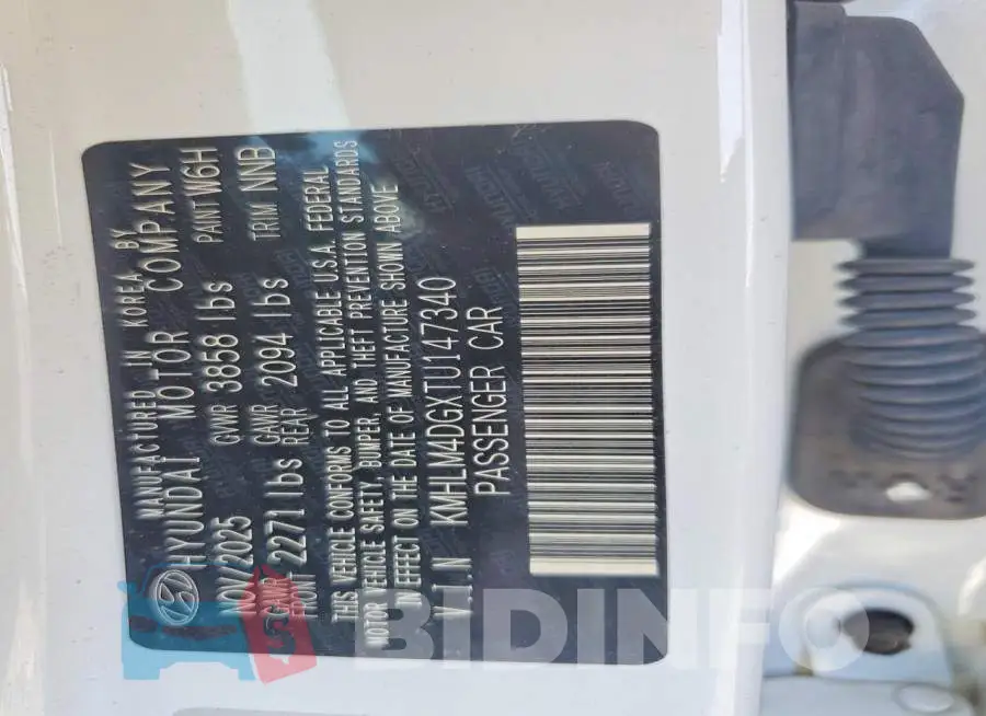 KMHLM4DGXTU147340 Photo# 13