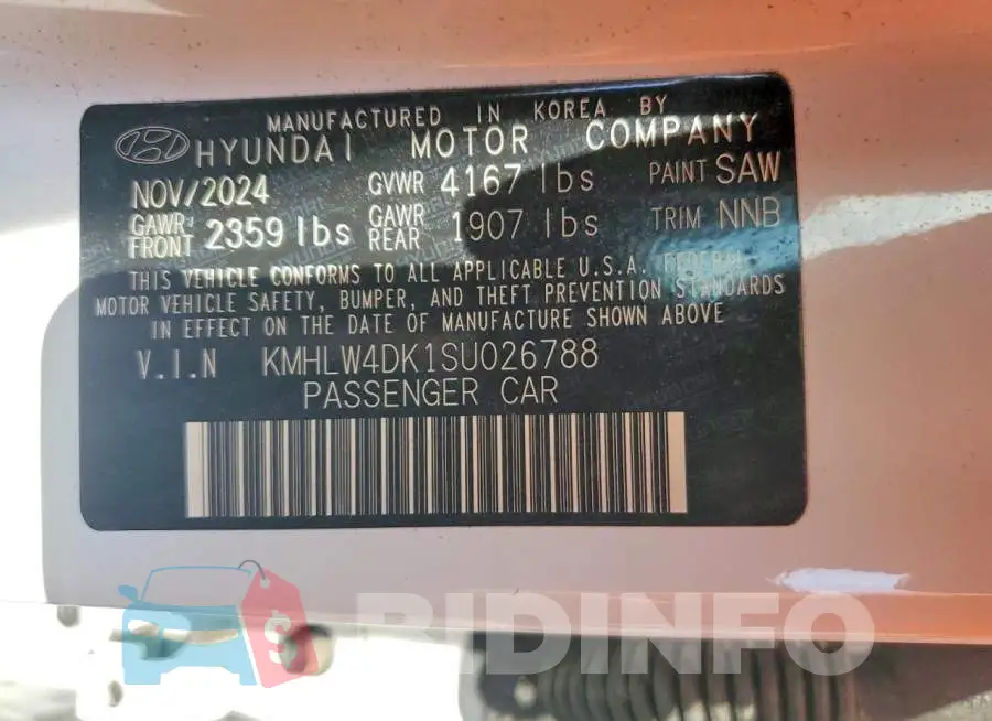 KMHLW4DK1SU026788 Photo# 13