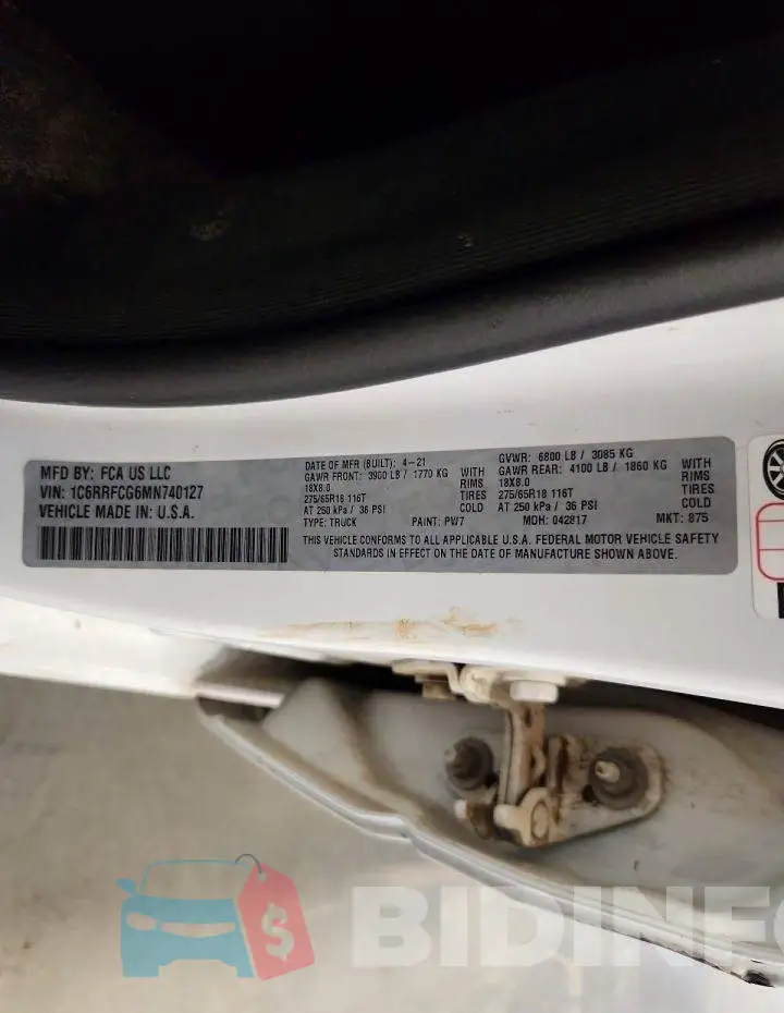 1C6RRFCG6MN740127 Photo# 12