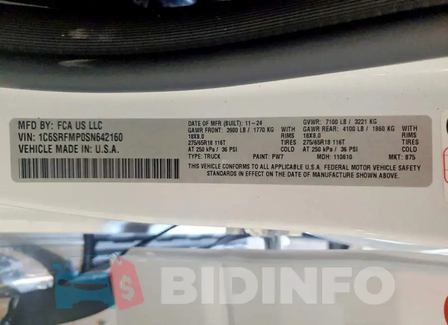 1C6SRFMP0SN642160 Photo# 12