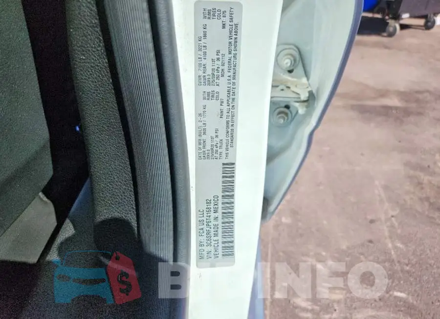 3C6SRFJP6T4168182 Photo# 12