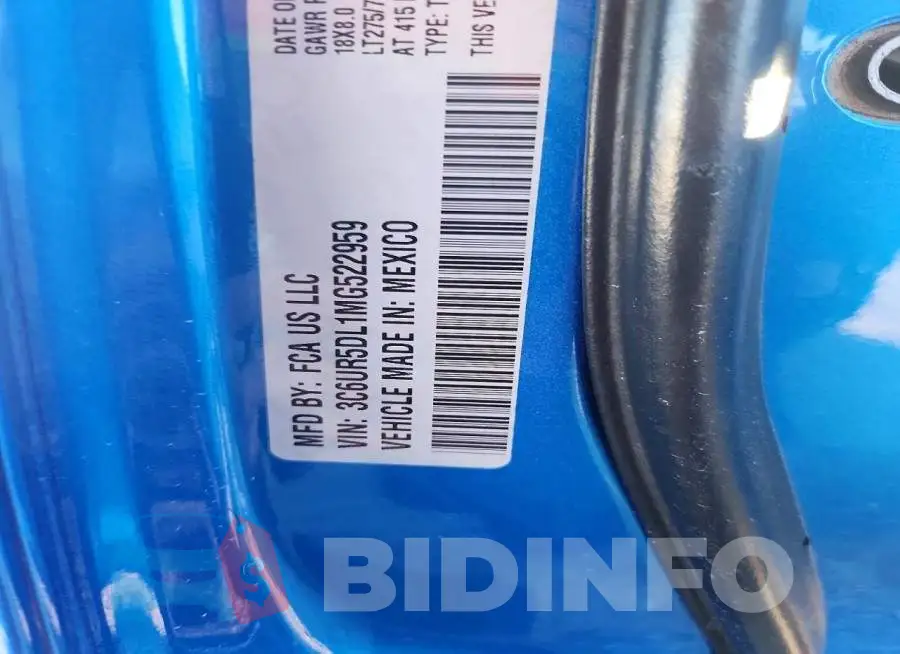 3C6UR5DL1MG522959 Photo# 12