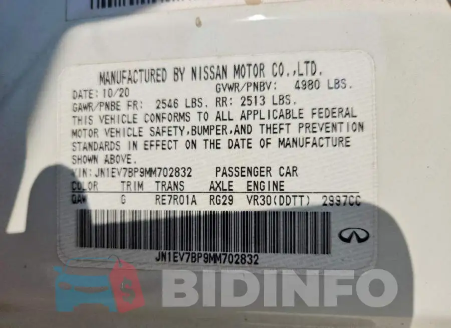 JN1EV7BP9MM702832 Photo# 13