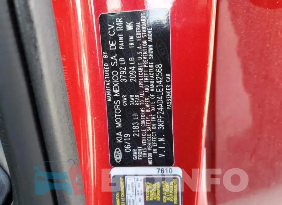 3KPF24AD4LE142568 Photo# 12