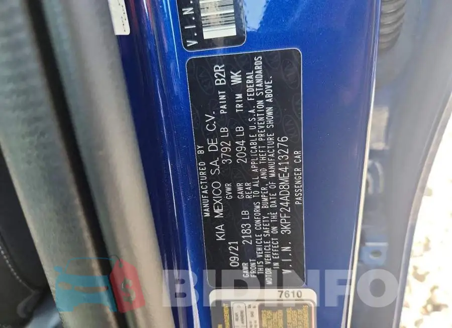 3KPF24AD8ME413276 Photo# 12