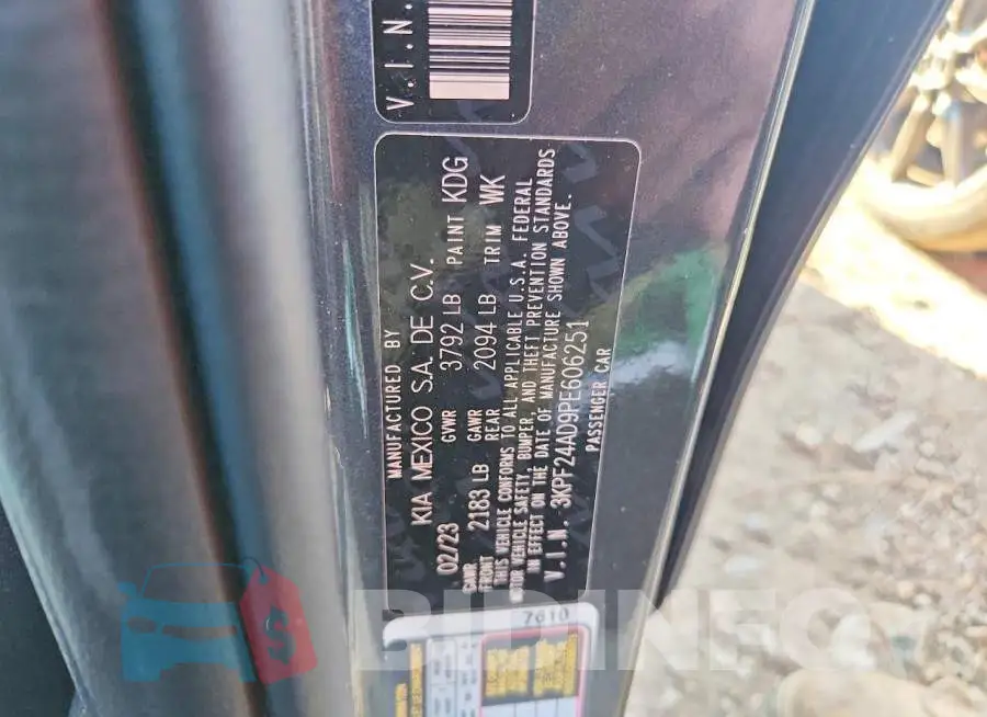 3KPF24AD9PE606251 Photo# 12