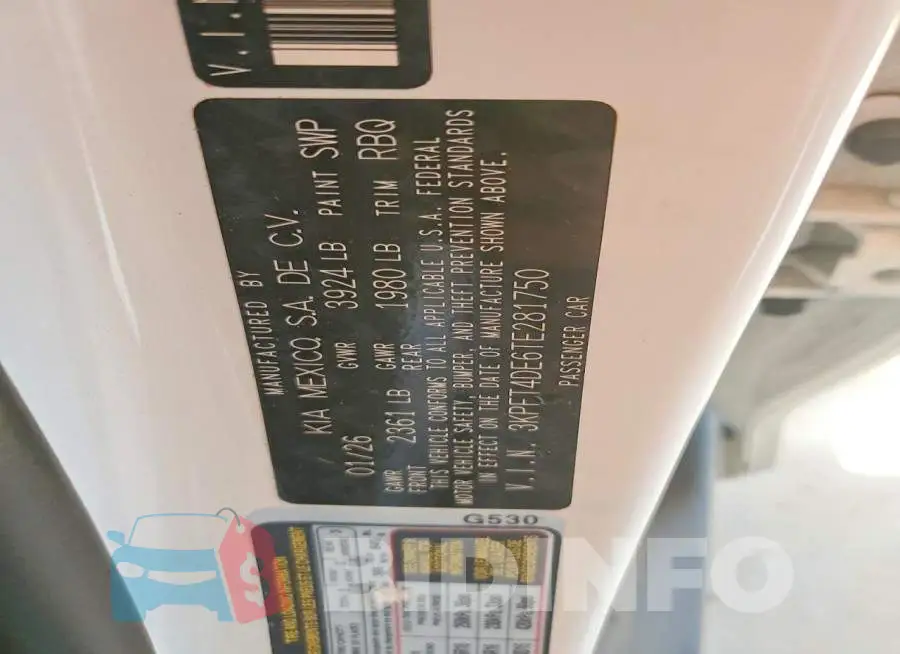 3KPFT4DE6TE281750 Photo# 13