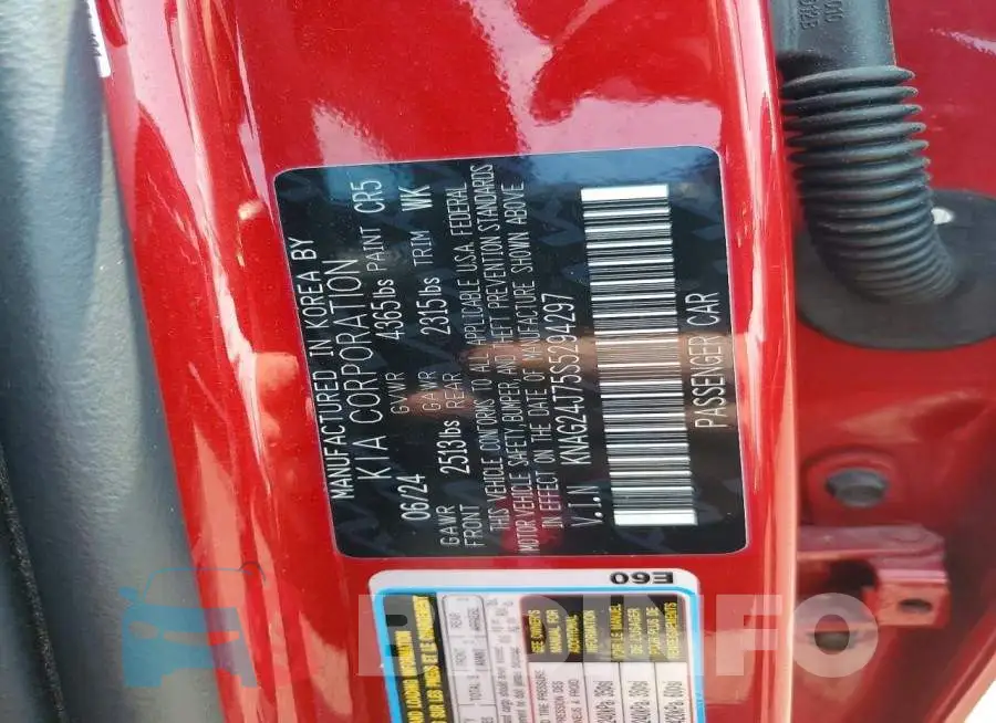 KNAG24J75S5294297 Photo# 13