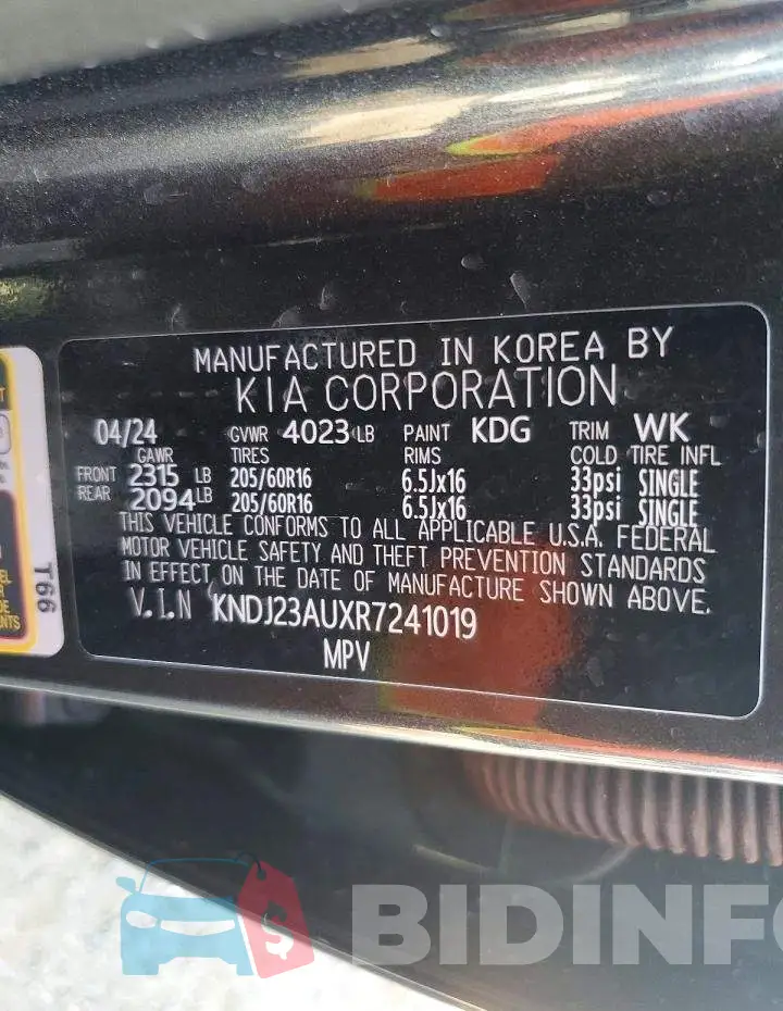 KNDJ23AUXR7241019 Photo# 12