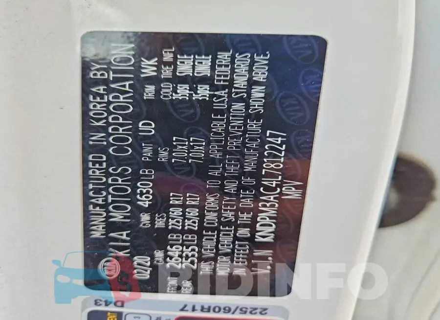 KNDPM3AC4L7812247 Photo# 14