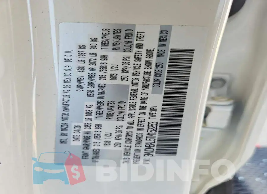 3MVDMBAL5TM152253 Photo# 13