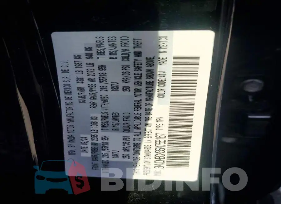 3MVDMBCM3SM765167 Photo# 13