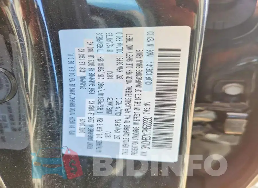 3MVDMBDM1PM583330 Photo# 12