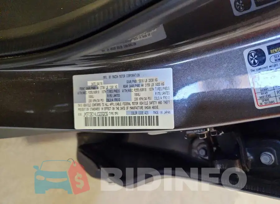 JM3TCBCY4J0229209 Photo# 13