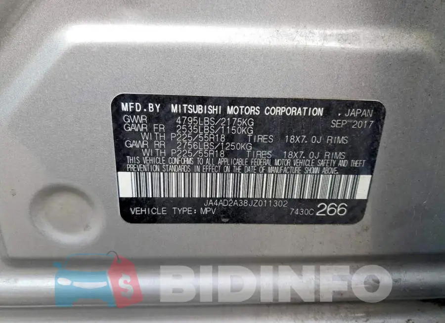 JA4AD2A38JZ011302 Photo# 13