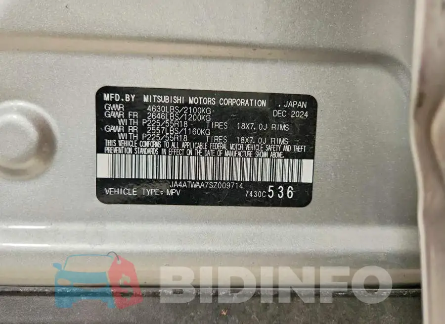 JA4ATWAA7SZ009714 Photo# 13