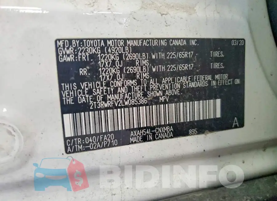 2T3RWRFV2LW085386 Photo# 13
