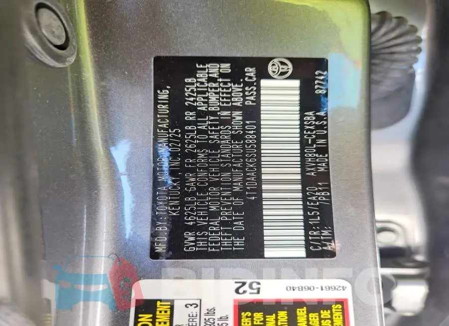 4T1DAACK6SU588401 Photo# 12