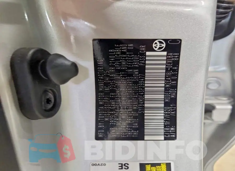 5YFB4MDE4SP299477 Photo# 13
