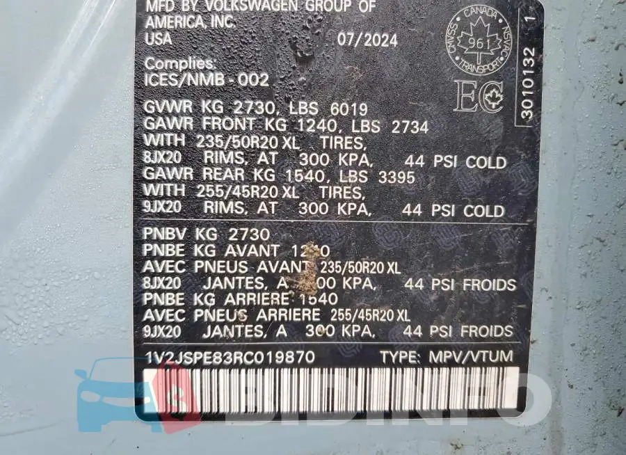 1V2JSPE83RC019870 Photo# 14