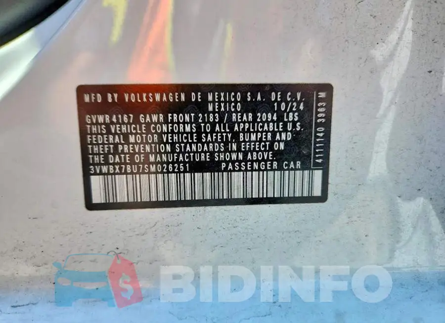 3VWBX7BU7SM026251 Photo# 12