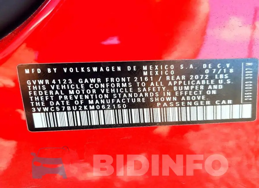3VWC57BU2KM062150 Photo# 12