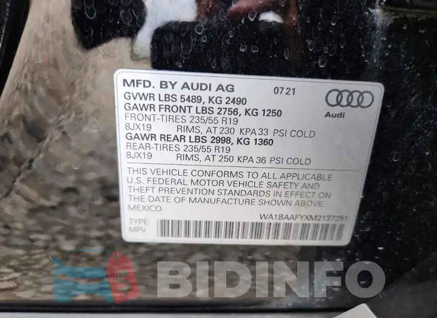WA1BAAFYXM2137251 Photo# 12