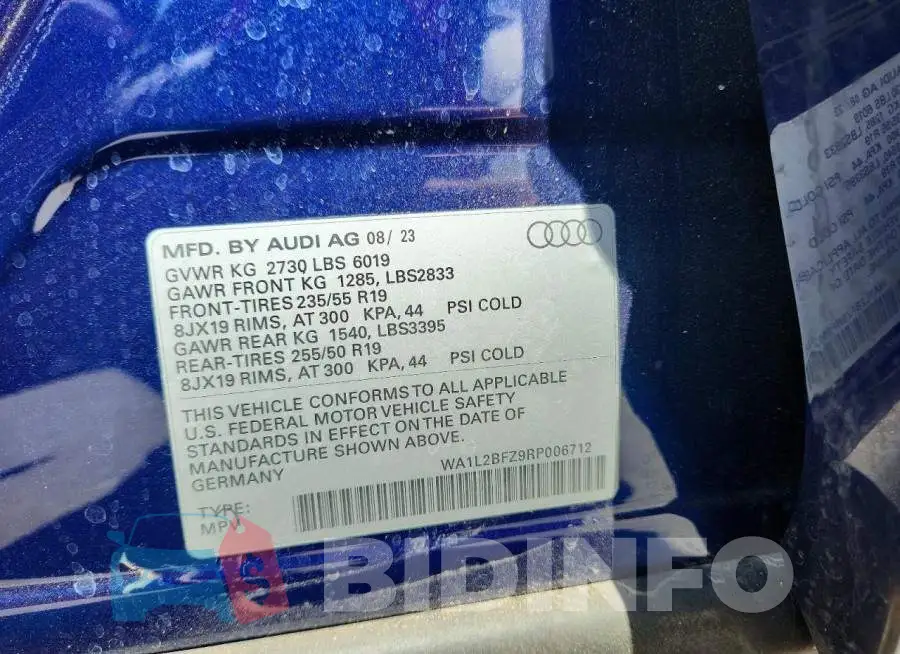WA1L2BFZ9RP006712 Photo# 14