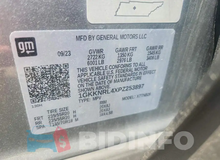 1GKKNRL4XPZ253897 Photo# 13